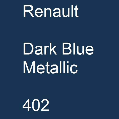 Renault, Dark Blue Metallic, 402.